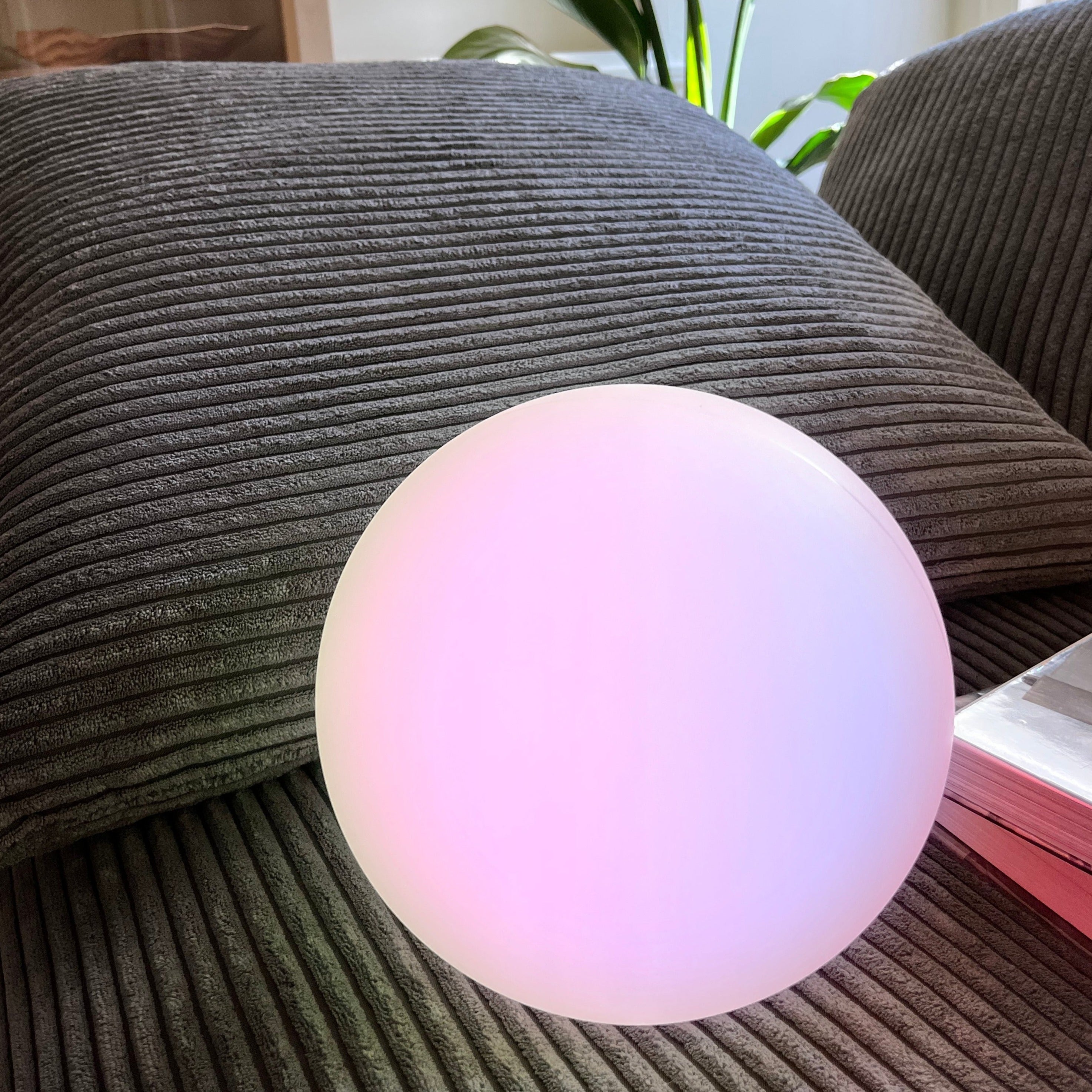 Moon Cordless LED Dimmable Orb Table Lamp with Rechargeable Batteries - Final Sale