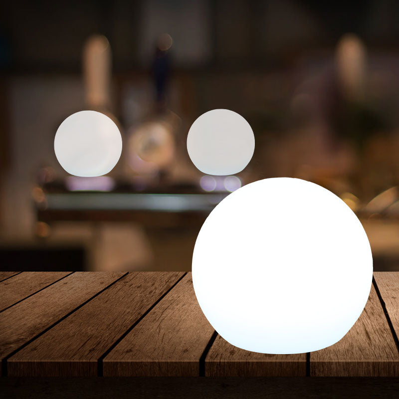Moon Cordless LED Dimmable Orb Table Lamp with Rechargeable Batteries - Final Sale