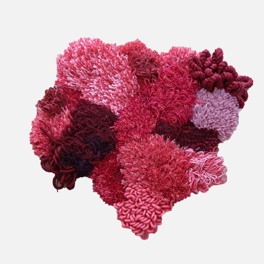Moss Cloud Mixed Pile Wool Area Rug and Tapestry Flora