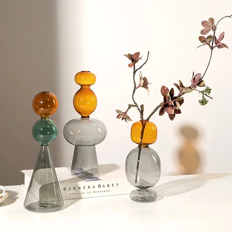 Luminara Stacked Glass Vase Collection