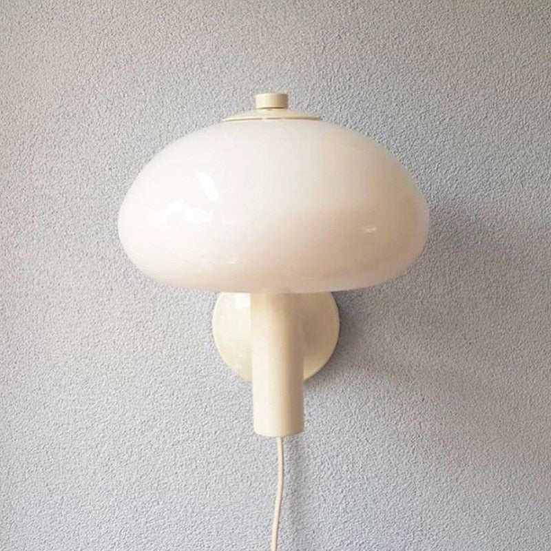 Mushroom Cap Glass Wall Lamp