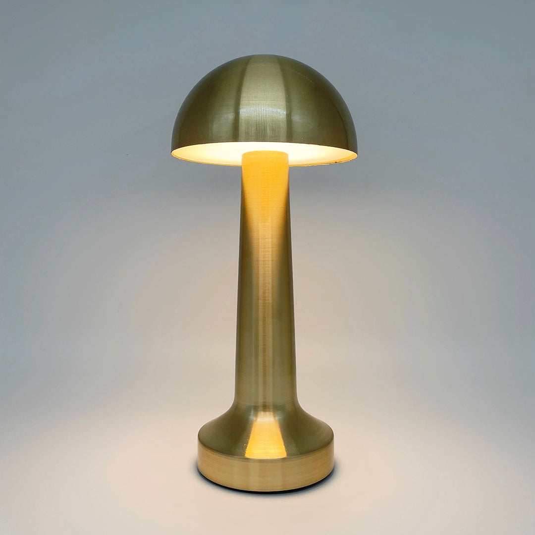 Mushroom Restaurant LED Cordless Table Lamp - Final Sale Gold