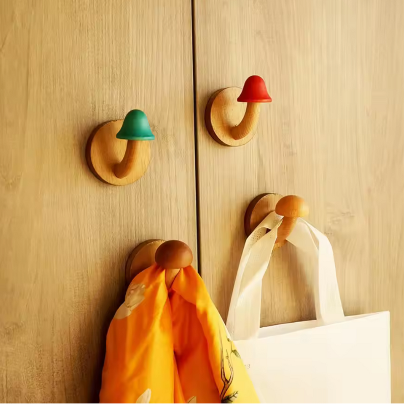Mushroom Grove Wall Hooks – Set of 4