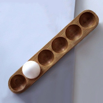 Natural Wooden Egg Tray 6 Eggs