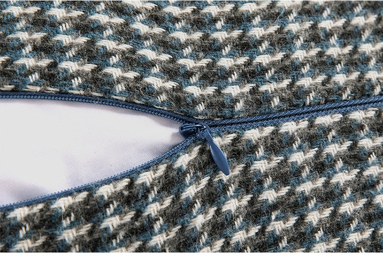 Nature's Houndstooth Pillow Cover