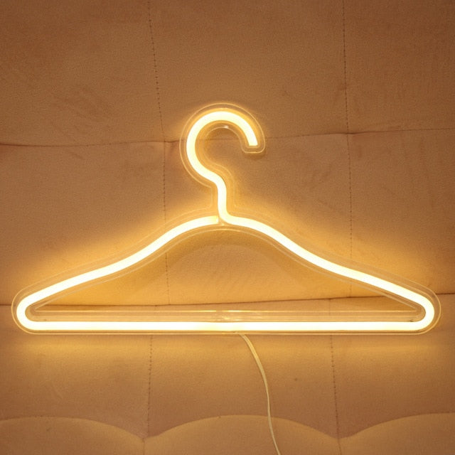 Neon Lights USB LED Clothes hanger Warm