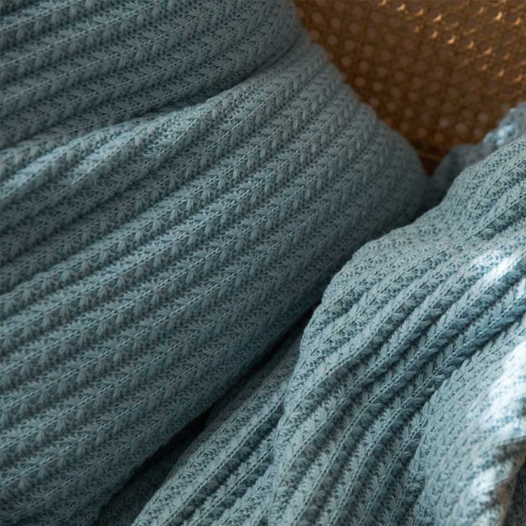 Noelle Crochet Knit Throw Blanket