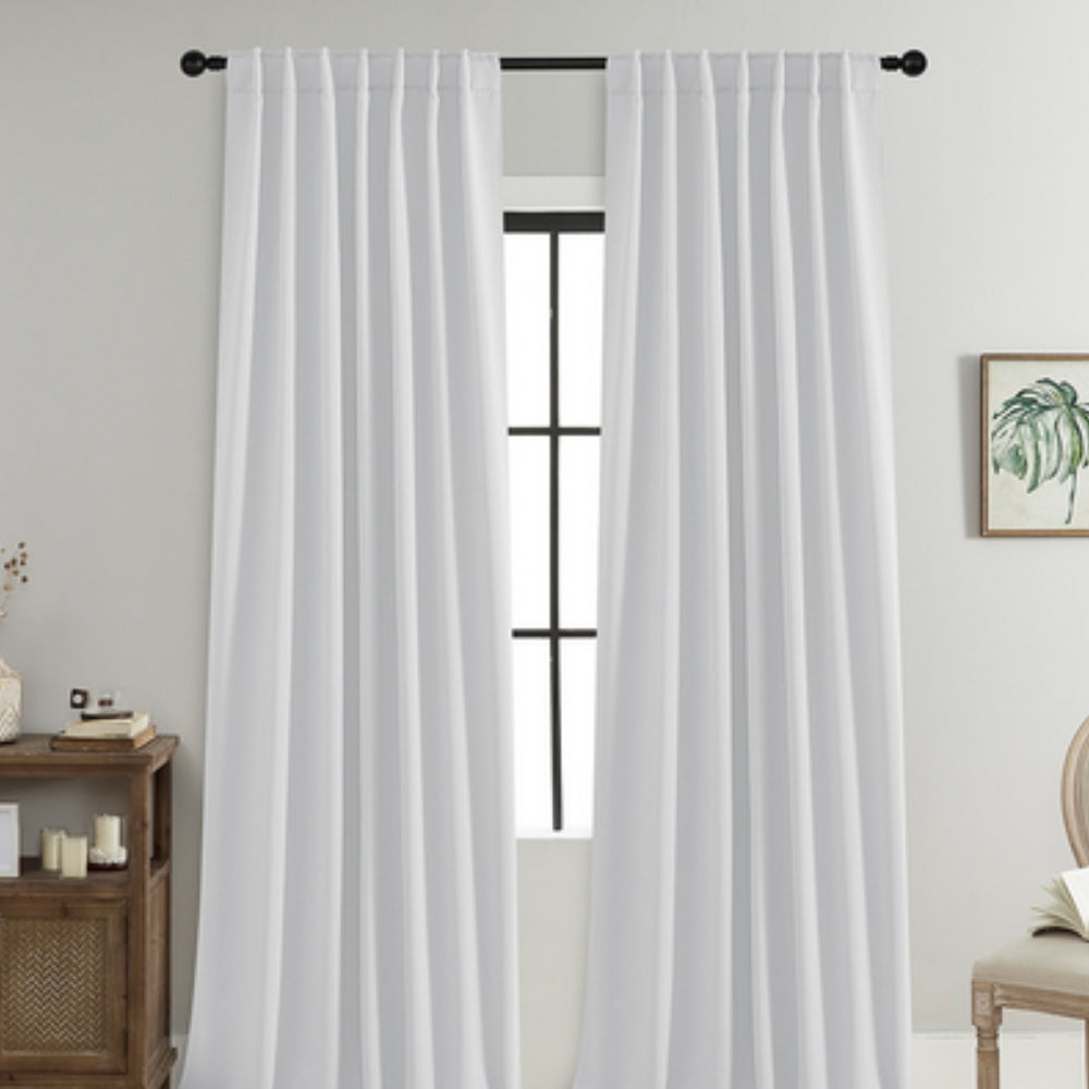 Noiréa Thermal Blackout Curtains White