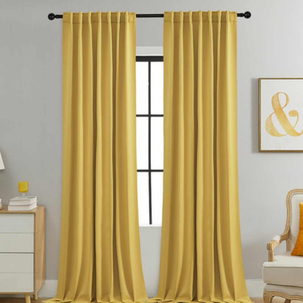 Noiréa Thermal Blackout Curtains Yellow