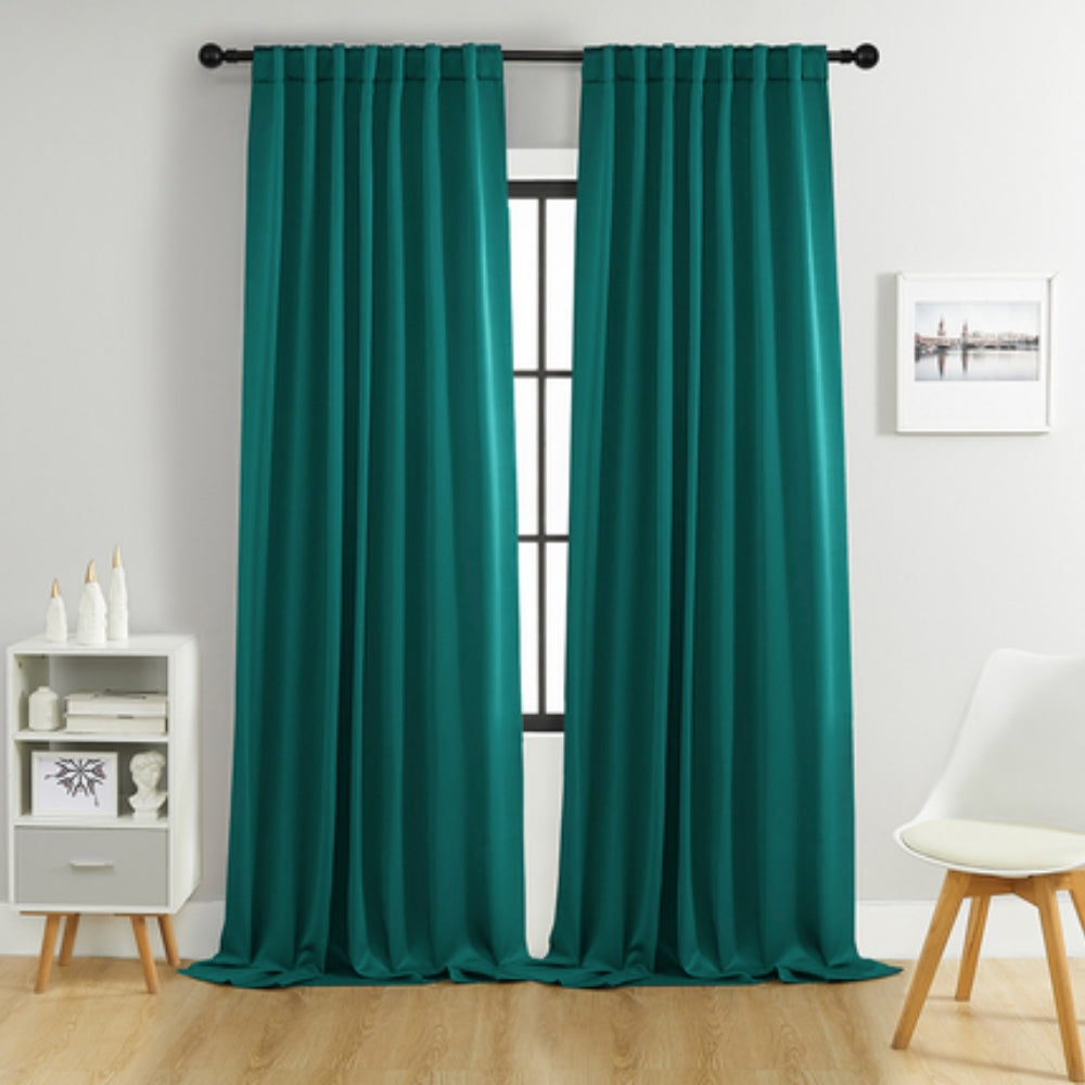 Noiréa Thermal Blackout Curtains Teal Green
