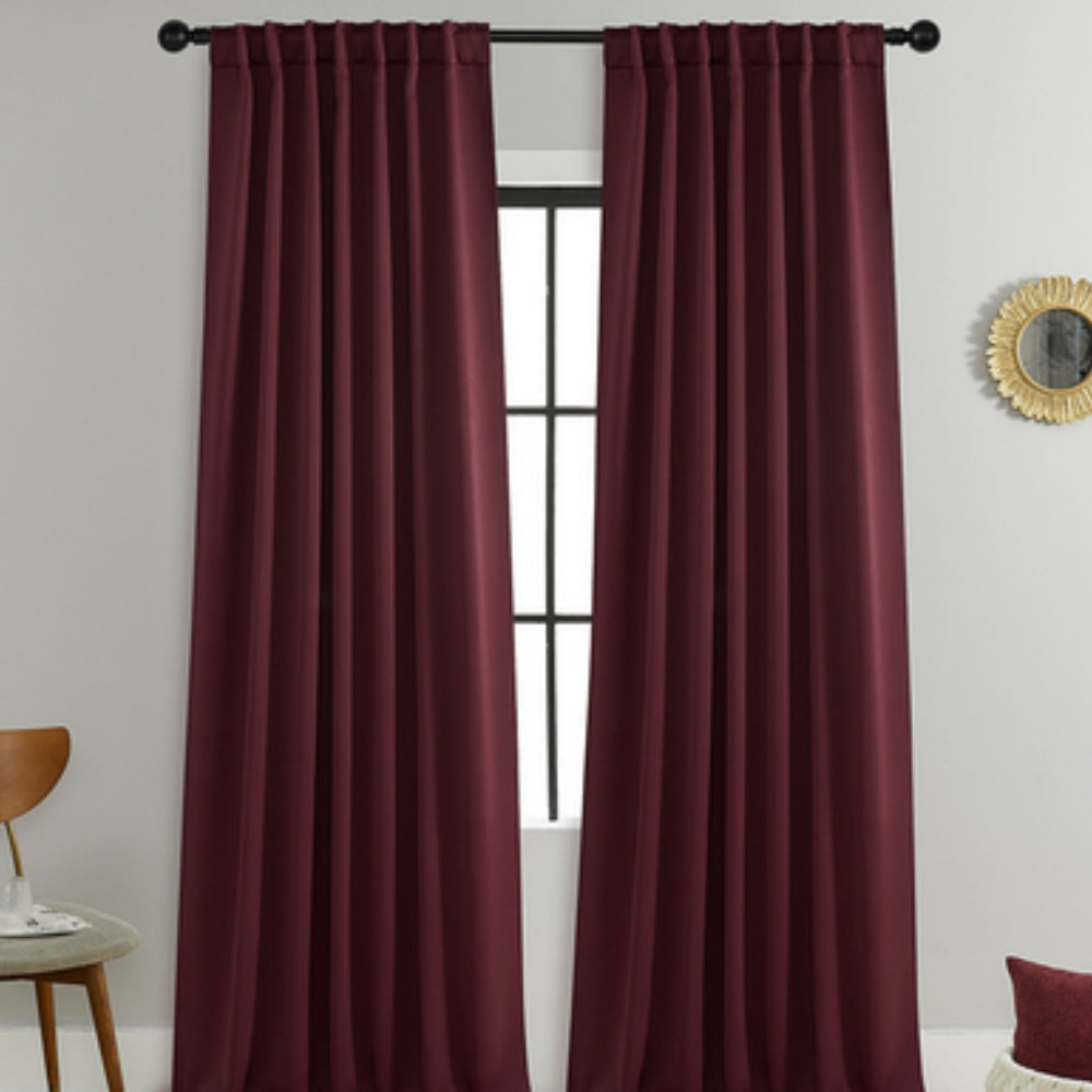 Noiréa Thermal Blackout Curtains Burgundy