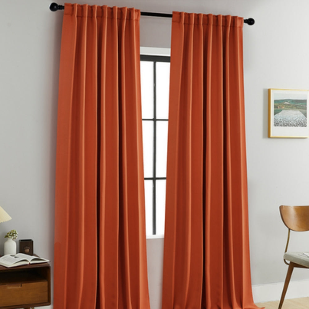 Noiréa Thermal Blackout Curtains Orange
