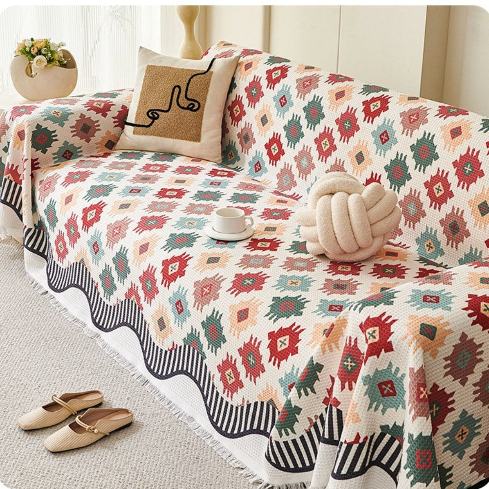 Nomad Charm Geometric Sofa Throw Cover