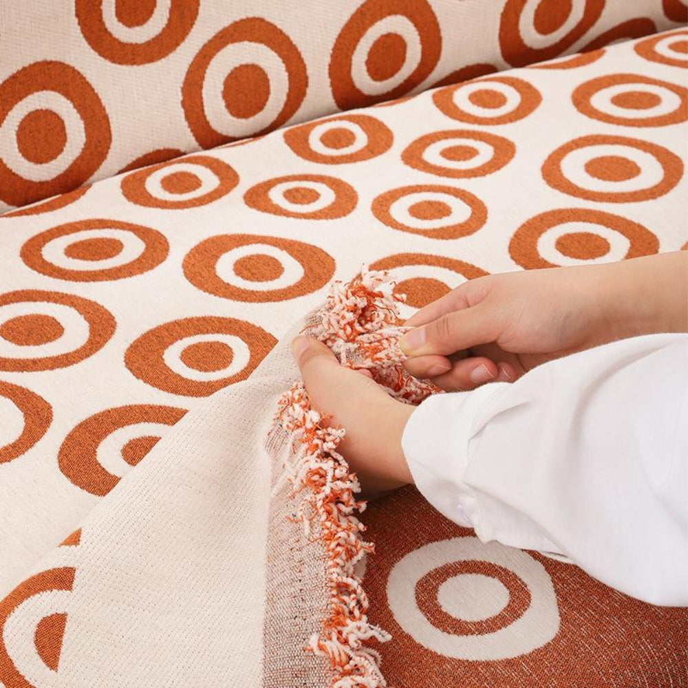 Circa Bloom Patterned Chenille Sofa Cover
