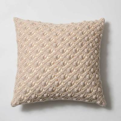 Nouveau Crochet Pillow Case Beige