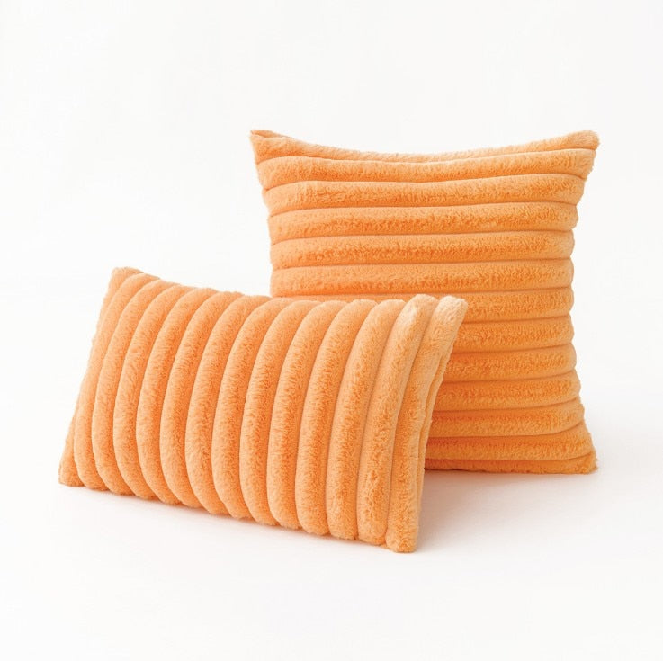 Nube Faux Rabbit Pillow Cover Orange
