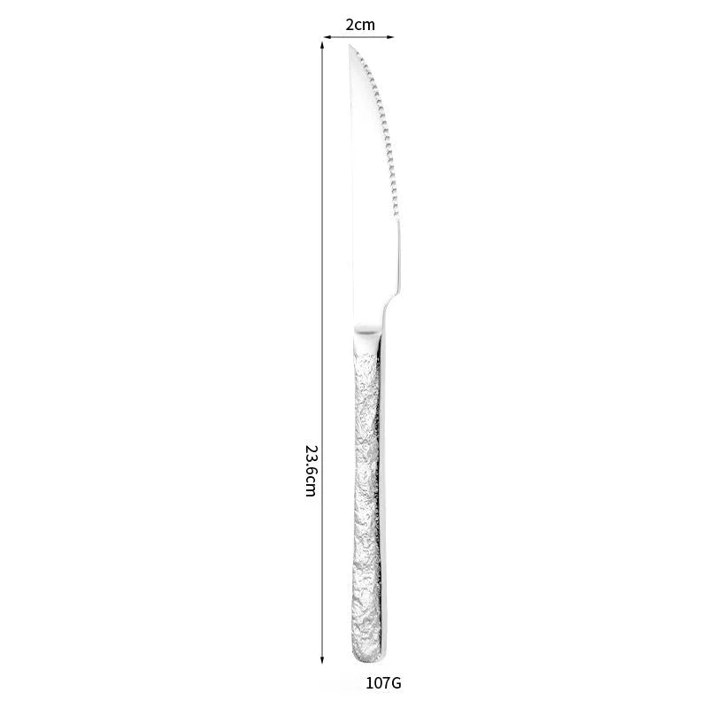 Aurelia Hammered Luster Flatware