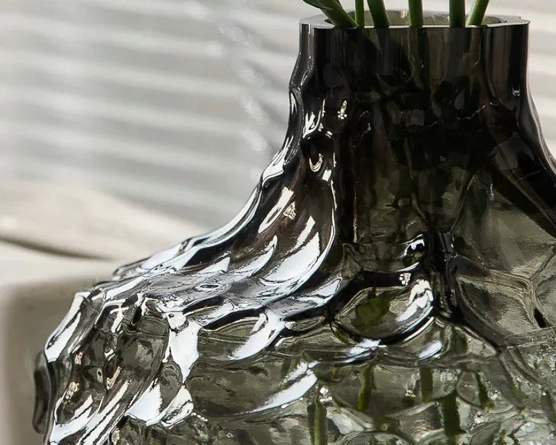 Molten Form Crystal Vase