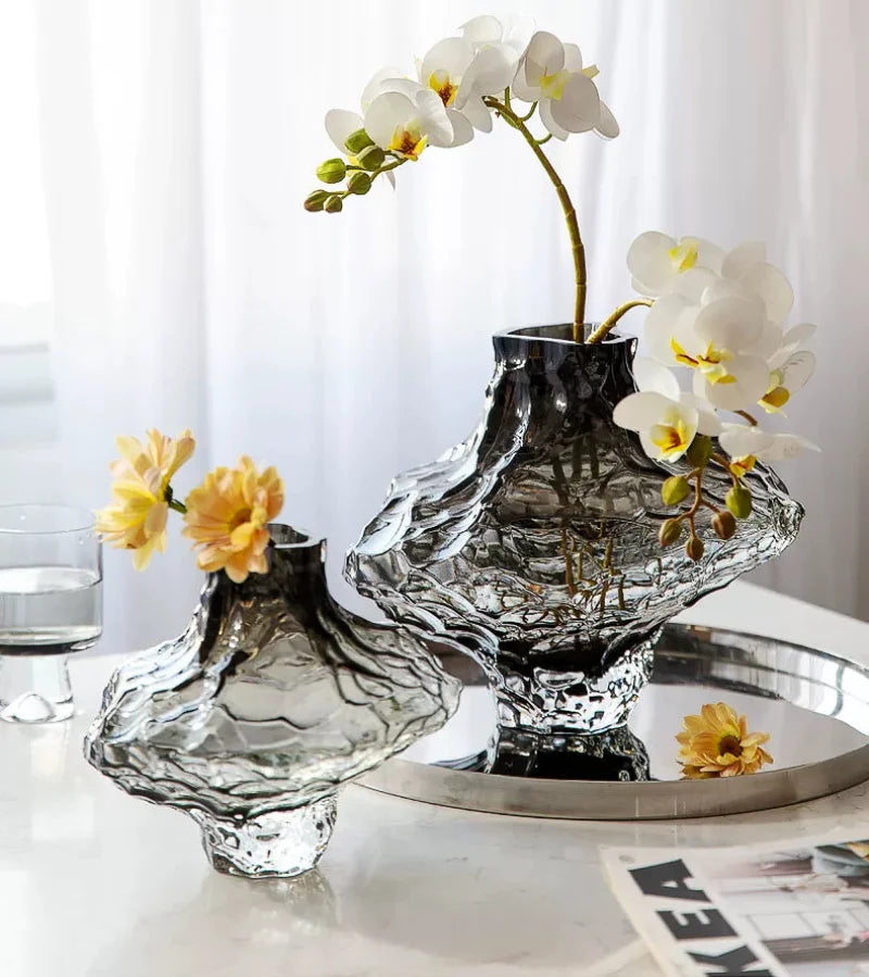 Molten Form Crystal Vase