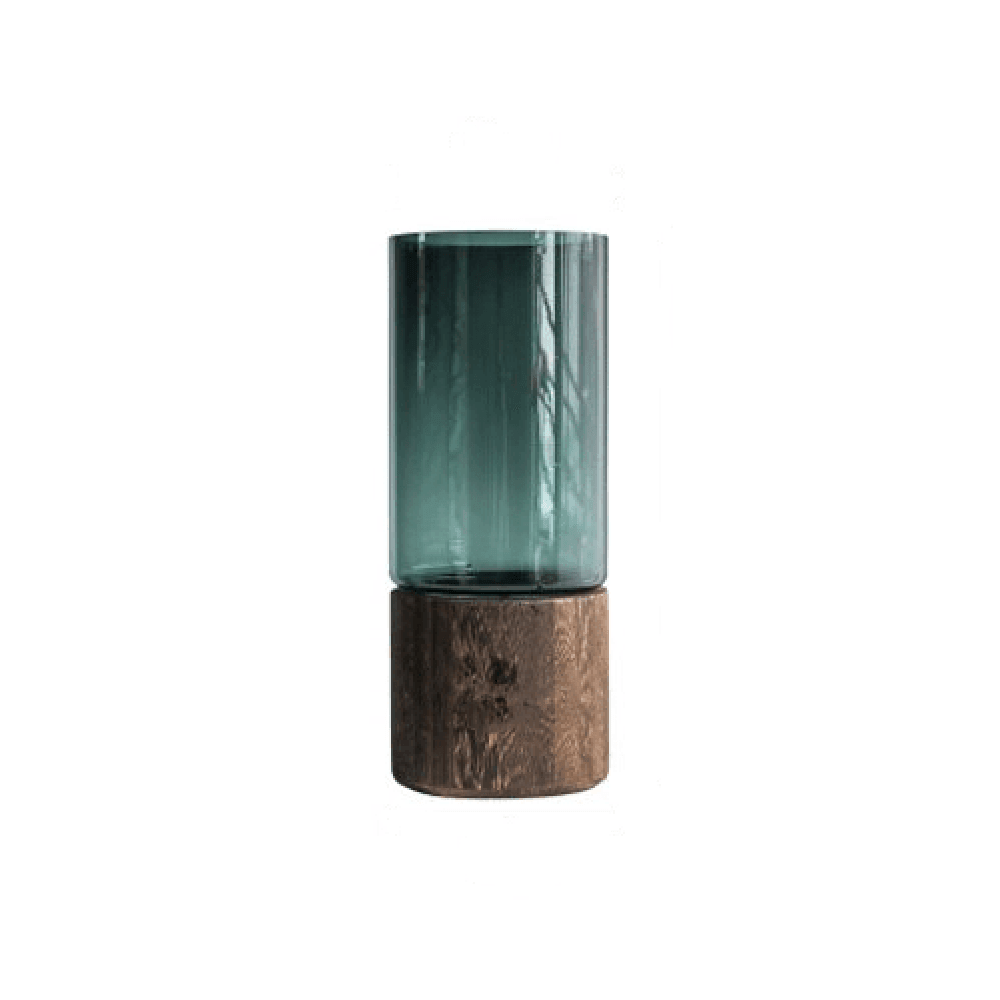 Tranquility Wooden Base Glass Vases Sienna XL