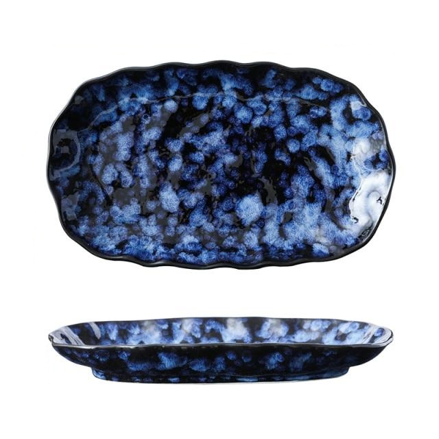 Ocean Blue Dinnerware Fish Plate