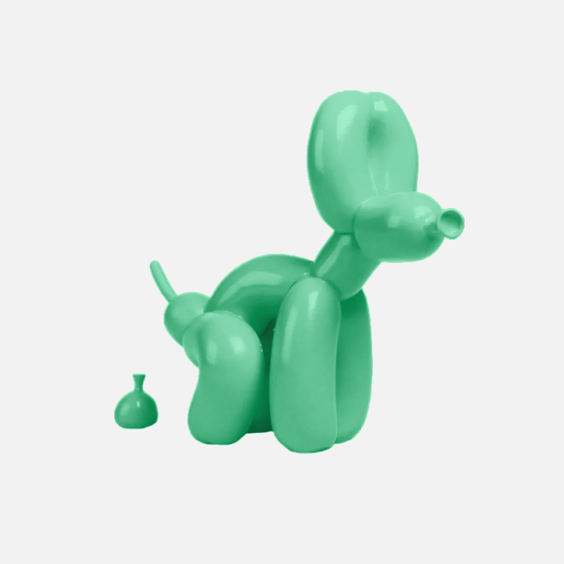 On a Walk Balloon Dog Figurine Mint