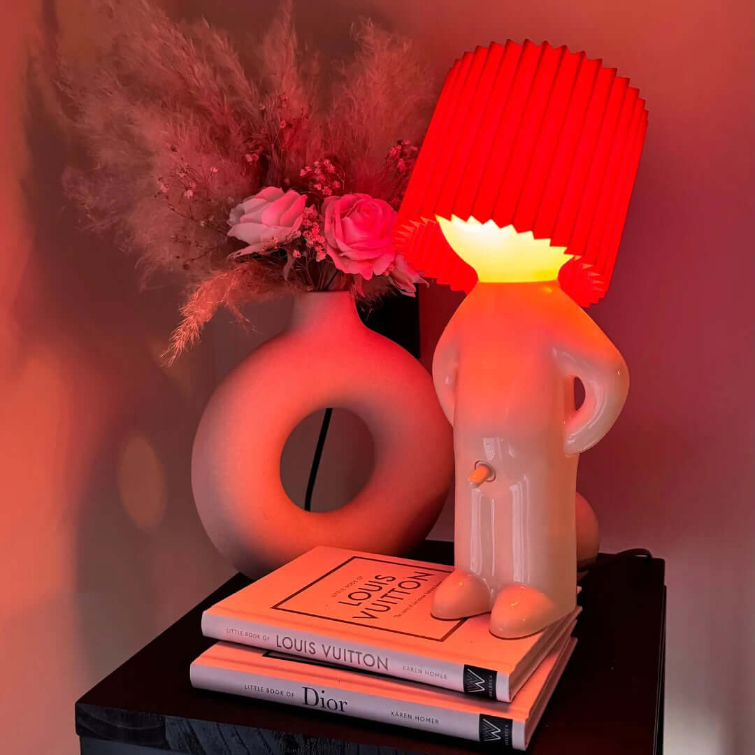 Modest Mike™ - Naughty Night Lamp Red