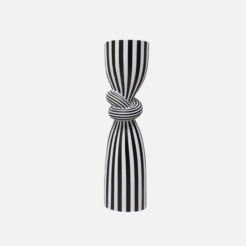 Optic Knot Stripe Candle Holder Large
