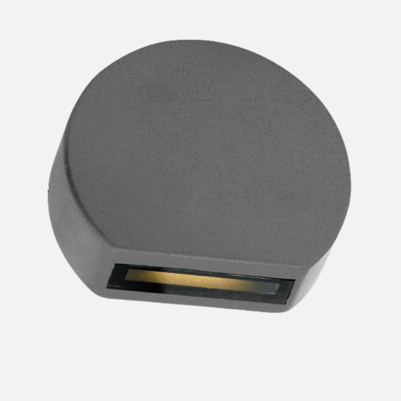 Optima LED Metal Wall Lamp Sand Grey