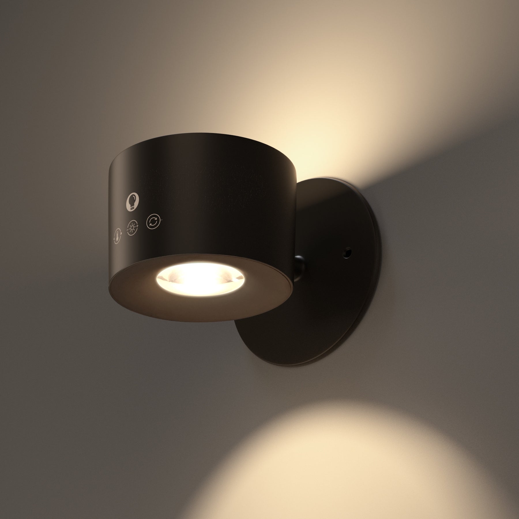 Lysa™ – 360° Magnetic Wall Light Black