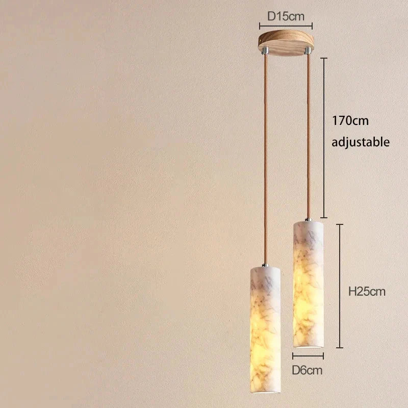 Opus Marble LED Pendant Light Dual Pendant warm white
