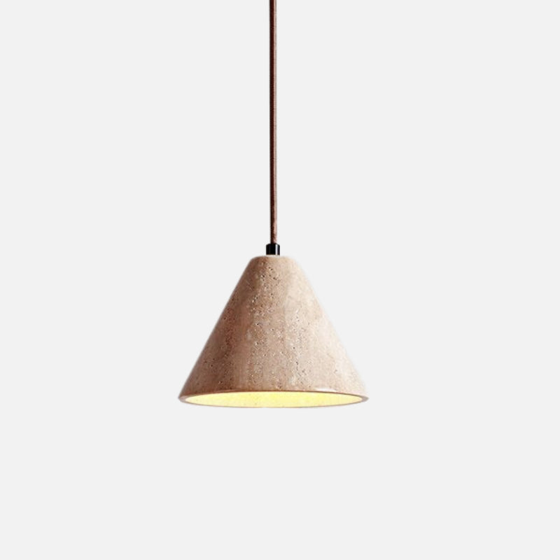 Ora Stone Collection LED Pendant Lamp Cone