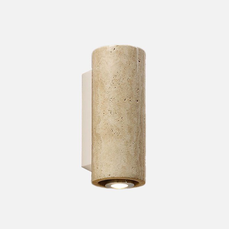 Ora Stone LED Minimalist Wall Lamp Round Metal Base