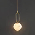 Orbit Glow Marble & Brass Pendant Light - Final Sale