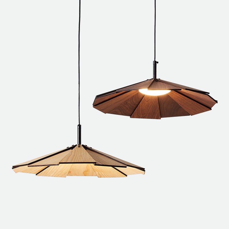 Origami Wood Pendant Lamp - Final Sale