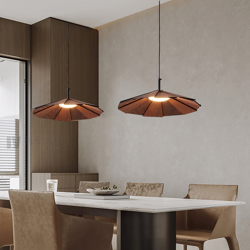Origami Wood Pendant Lamp - Final Sale