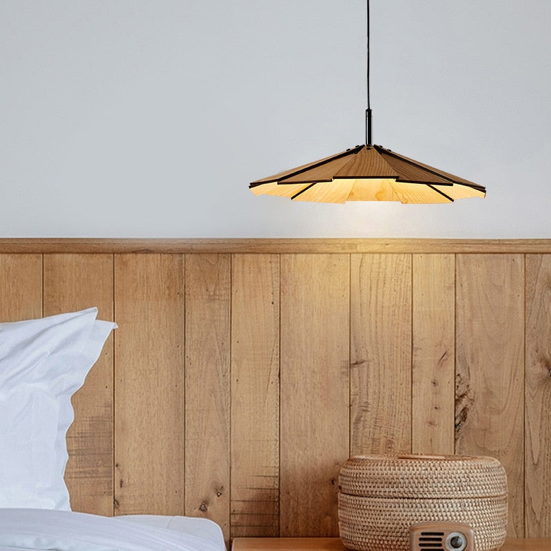 Origami Wood Pendant Lamp - Final Sale