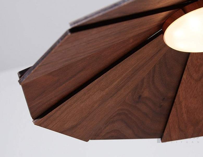 Origami Wood Pendant Lamp - Final Sale