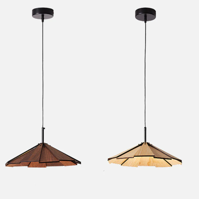 Origami Wood Pendant Lamp - Final Sale