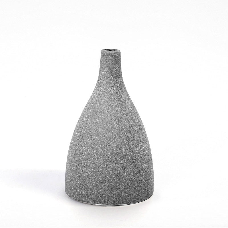 Ornaments Ceramic Vases Small Bottle Gray