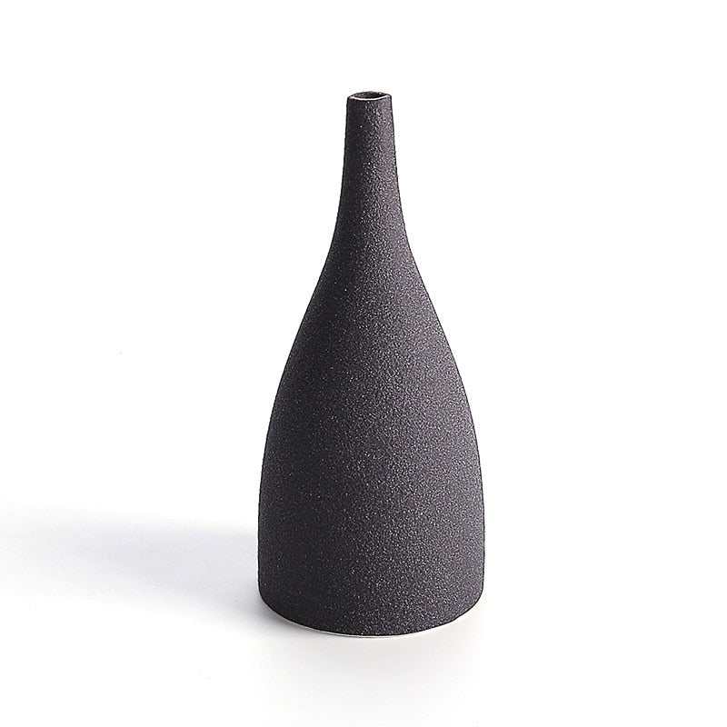 Ornaments Ceramic Vases Large Bottle Black