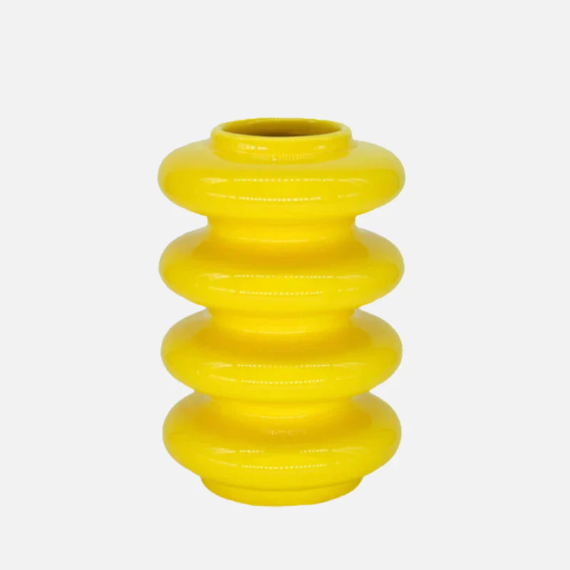Overlays Flower Vase Yellow