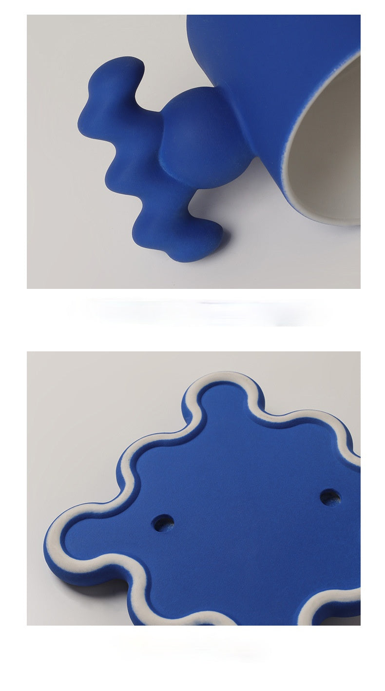 Oversized Zig Ceramic Cup & Plate