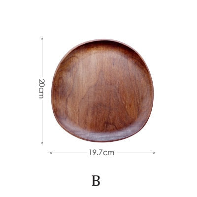 Oxford Black Walnut Serving Trays Round