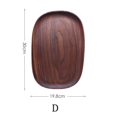 Oxford Black Walnut Serving Trays Wide