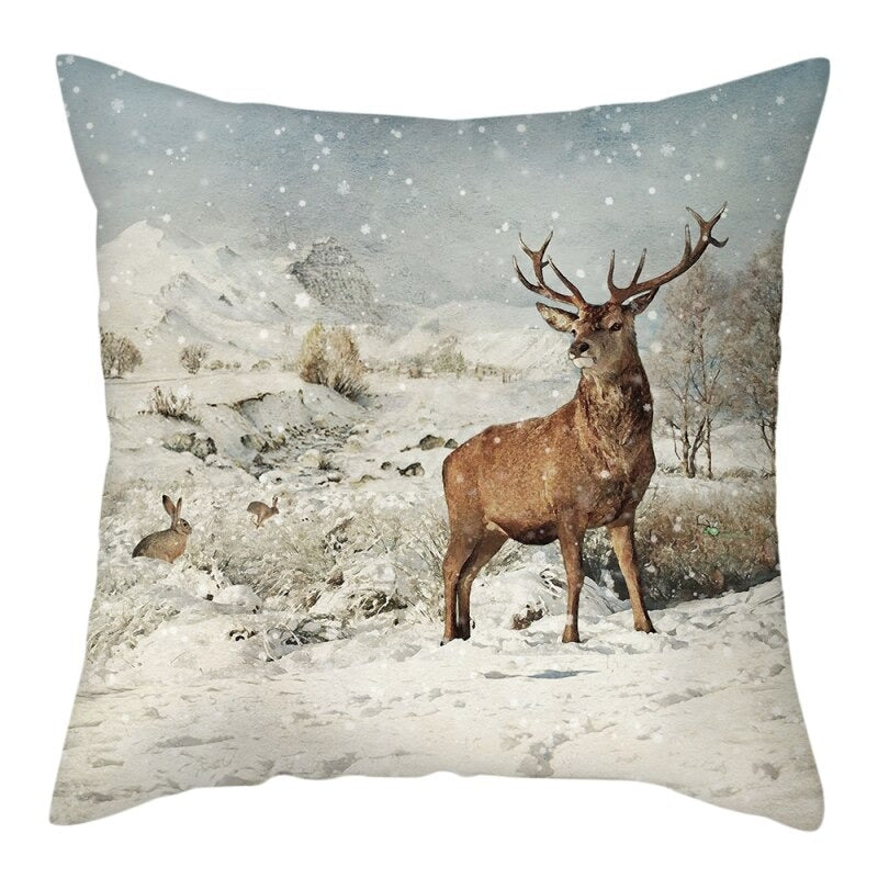 Snowy Cushion Covers Buck