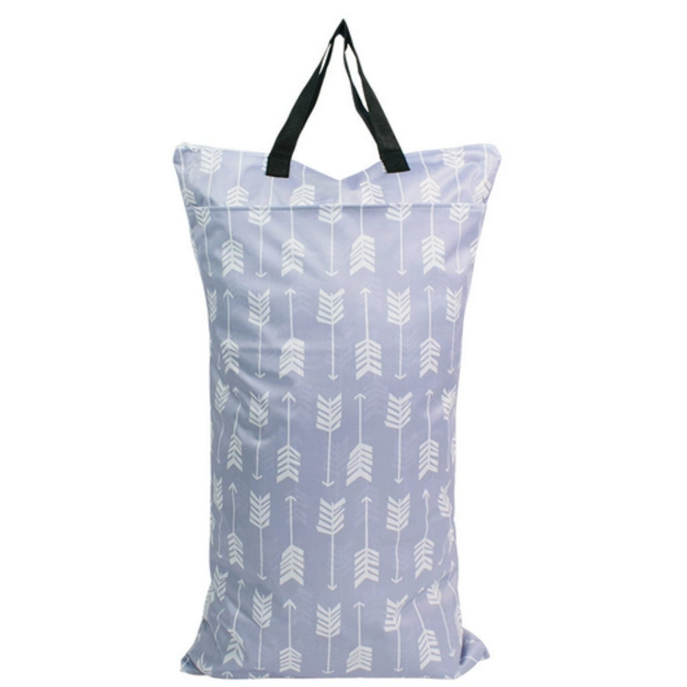 Reusable Cloth Laundry Diaper Storage Bag Direction Flow
