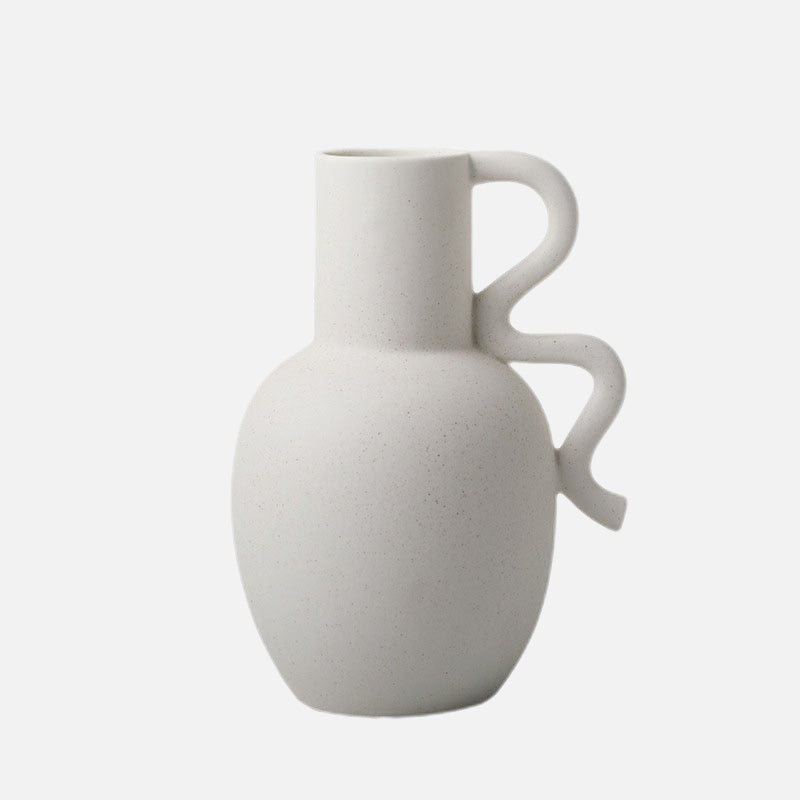 Pablo Curved Ceramic Vase Large