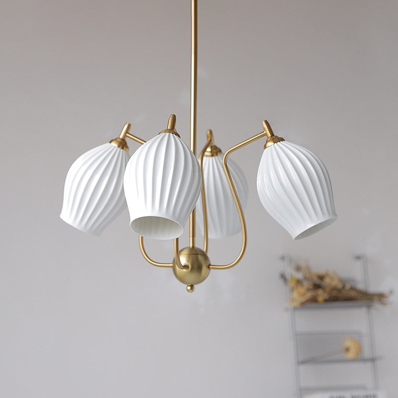 Paola Ceramic Minimalist Chandelier