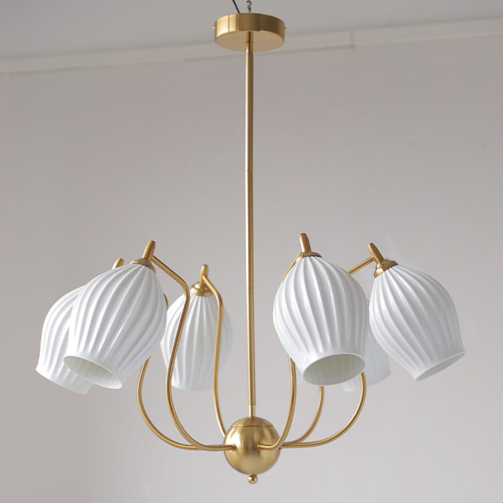 Paola Ceramic Minimalist Chandelier